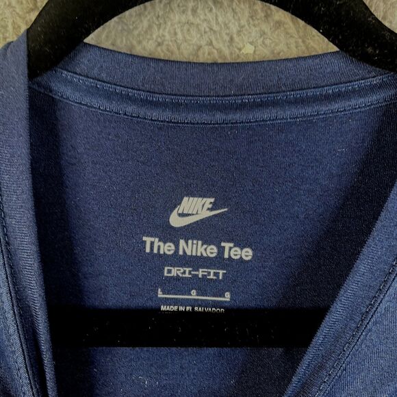 Nike USA #13 Morgan Team USA  T-Shirt Large Blue Dri Fit  Swoosh Short Sleeve - Picture 3 of 8